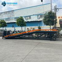 Rampe de chargement mobile HaoXiang 10 tonnes, hauteur réglable, pour chariot élévateur, quai de conteneurs portable, table 3000x2200mm, 1680mm, manuelle