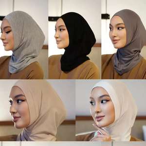 New Ramadan Stretch Bonnet Lightweight Soft Underscarf Bandana Muslim Women Instant Turban Hat Solid Inner Cap <strong>Hijab</strong> <strong>Undercap</strong> - Product Image 1