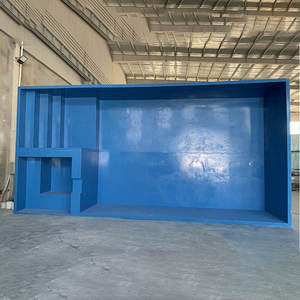 थोक कस्टम बड़े बड़े आकार के पिछवाड़े होम विला निजी आउटडोर स्विमिंग पूल इनग्राउंड फाइबरग्लास स्विमिंग पूल शेल - Product Image 2