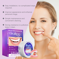 Offre Spéciale Kit de Rebasage de Prothèse Dentaire en Silicone Améliore l'Esthétique du Sourire Matériau Confortable pour Comblements