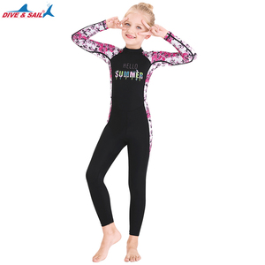 Traje de BANO de <span class=keywords><strong>Manga</strong></span> Larga CON estampado encantador Para ninas - Product Image 6