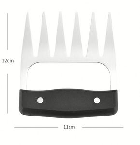 Nouvelles pinces à viande en métal personnalisées pour déchiqueter le porc, le poulet, la dinde et le bœuf - Product Image 2