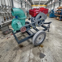 Pompa Air Tekanan Tinggi 8" Mesin Diesel 15KW 20HP 380m/h Unit Pompa Sentrifugal dengan Penggerak Sabuk untuk Irigasi Pertanian