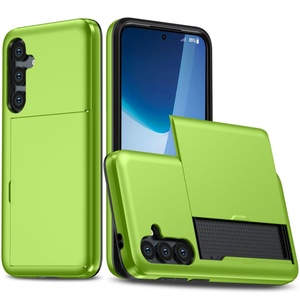 Funda Clásica 2025 para Samsung S25 Edge con Ranuras para Tarjetas, Funda Protectora 2 en 1 de PC y TPU con Ranuras Deslizantes para Tarjetas para Samsung S25 Edge - Product Image 3