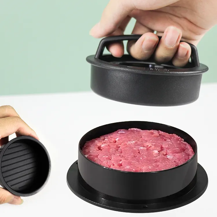 Professionelle Küche Fleisch-Gadget 3 in 1 Antihaft Fleisch Rindfleisch Gemüse Hamburgerform Hamburgerpresse für gefüllte Rutschen Grill