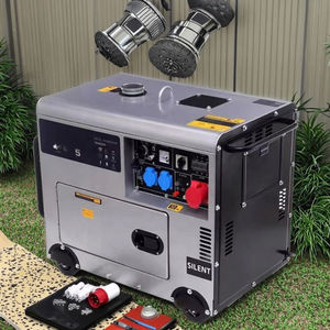 10kw 12kva שותקת דיזל נייד דיגיטלי שלב יחיד אפשרות שליטה מרחוק 5kw כוח מדורג 1800 rpm 12v dc - Product Image 1