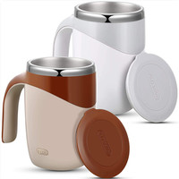 <strong>Best</strong> <strong>Selling</strong> 380ml Electric Automatic <strong>Stirring</strong> Cup Wholesale Portable Magnetic Stainless Steel Office Coffee Usb Cooling Cup