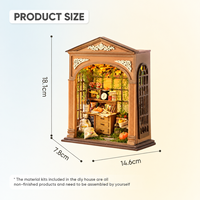 Kit de maison miniature DIY, Pantry Harvest, en métal et carton, avec éclairage LED, pièce de rangement style ferme, puzzle 3D, artisanat, loisir créatif, décoration intérieure, cadeau