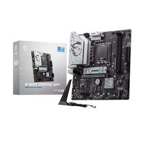 Tarjeta Madre MSI B760M GAMING WIFI LGA1700 Intel B760 SATA 6Gb/s <span class=keywords><strong>Micro</strong></span> ATX DDR5 PCI-E X16 Ranura 2.5Gbps LAN 3x M.2 Wi-Fi 6E - Product Image 1