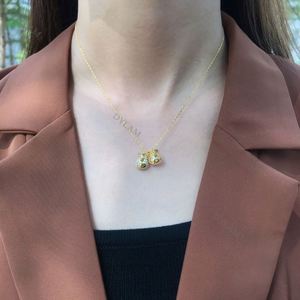 Dylam Nuevo Diseño Colgante de Bolsa de Dinero de la Suerte con Moneda, Plata 925, Cadena de Clavícula de Lujo Ligero y Elegante, Tendencia de Alta Gama - Product Image 3
