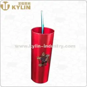 350ml 500ml 650ml antirust anticorrosion anodized aluminum water cup beer cup drinking cup with discoloration logo