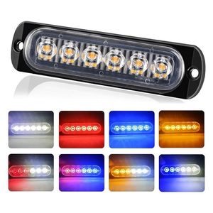 Luz de Advertencia Lateral <span class=keywords><strong>para</strong></span> Camión Ultrafina de 6 LED, 12-24V, Impermeable, Luz Estroboscópica Intermitente - Product Image 5