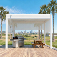 Kits de pergola bioclimatique à toit à lames orientables en aluminium, pergola bioclimatique en aluminium personnalisable