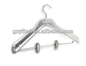 एक्रिलिक/Lucite लक्जरी कपड़े हैंगर 360 डिग्री कुंडा गोल्डन हुक - Product Image 6