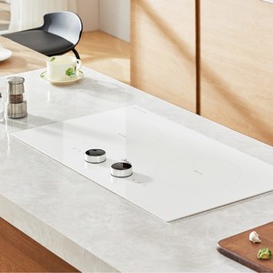 Table de cuisson à induction Midea encastrable double foyer 3500W avec commande tactile en verre 730x430MM - Product Image 1