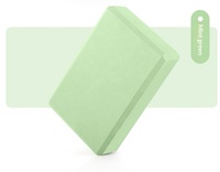 Brique de yoga en EVA haute densité, couleur unie, qualité supérieure, bloc d'exercice en mousse durable pour studio de fitness, pratique du yoga et entraînement.