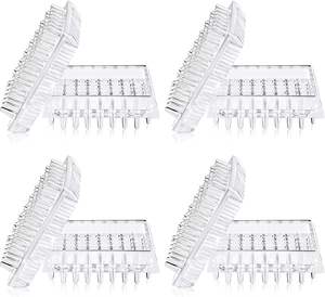 Limpar Protetores De Tapete De Plástico Transparente Rodízios Spiked Móveis De Borracha Confortável Copos para Sofás Móveis De Proteção - Product Image 1