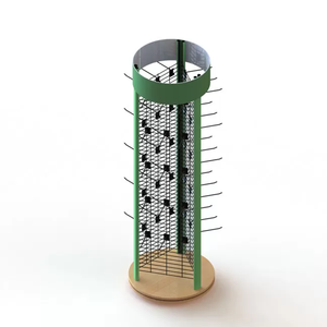 Exhibidor Giratorio de Metal de 3 Lados con Soporte para Colgar Accesorios de Teléfono con Ganchos de Alambre - Product Image 2