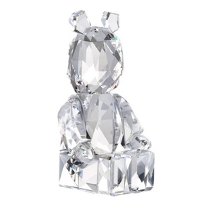 Oso de Peluche de Cristal Bajia Violent Bear, Juguete de Moda de Celebridad de Internet, Adorno de Escritorio, Figura de Mano, Decoraciones de Cristal - Product Image 1