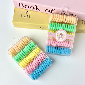 Iwoo – attaches pour cheveux pour enfants, bandes élastiques en velours couleur bonbon, 15x5cm, usage quotidien - Product Image 2