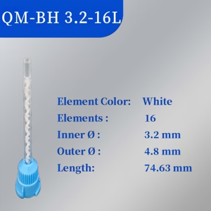 HANSIN HXY-87001Y Mélangeurs statiques en plastique 1:1 pour <span class=keywords><strong>colle</strong></span> <span class=keywords><strong>dentaire</strong></span> en cartouche bicomposante, embouts marron pour <span class=keywords><strong>ciment</strong></span> 5ml/14ml/24ml - Product Image 2