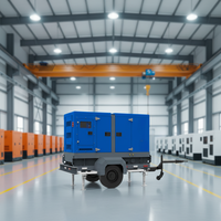 Générateurs diesel super silencieux 50KVA 80KVA 100KVA 120KVA 150KVA 200KVA à faible bruit, monophasés et triphasés