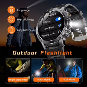 Reloj Inteligente AK87 con Batería de Gran Capacidad, Reloj Inteligente Deportivo para Exteriores, Seguimiento de Actividad Física, Respuesta de Llamadas, Resistente al Agua IP68, Reloj Inteligente para Hombre - Product Image 3