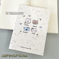 Carnet A5 Kawaii Minimaliste Créatif Anime 120 Pages – Papeterie Étudiant, Journal Mignon à Rayures Horizontales
