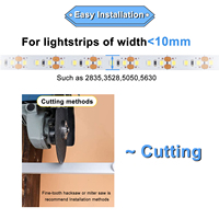 Profilé lumineux en aluminium VST à LED Lumière linéaire montée en surface pour meuble de vitrine d'armoire
