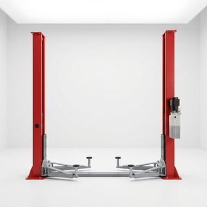 Elevador de Autos de 4 Toneladas con Placa Base, de Dos Postes, Manual, con Liberación Lateral Única, Hidráulico, para Taller de Reparación de Automóviles - Product Image 1
