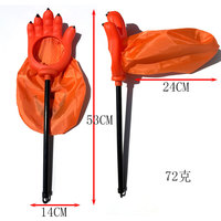 Sac de Halloween en plastique en forme de citrouille pour la collecte de bonbons, sac à main fantôme à griffes pour enfant, idéal pour les fêtes costumées, décorations tendance pour Halloween