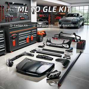 KIT DE CONVERSION DE CARROSSERIE pour <span class=keywords><strong>MERCEDES</strong></span>-BENZ <span class=keywords><strong>ML</strong></span> W164 2005 - 2011 vers GLE 63 W166 <span class=keywords><strong>AMG</strong></span> <span class=keywords><strong>2015</strong></span> - 2019 - Product Image 3