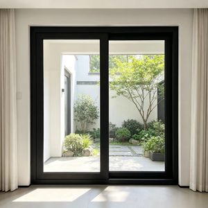 Ensemble de vitrage coulissant en métal et verre XLB-140, de sol à plafond, pour la construction de bâtiments résidentiels et commerciaux - Product Image 3