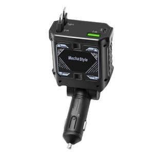 ที่ชาร์จในรถยนต์สไตล์เมชา 120W ชาร์จเร็ว สายชาร์จแบบยืดหดได้หนึ่งต่อสอง 12-24V QC3.0 - Product Image 5
