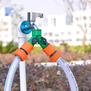 Conector en T de plástico con rosca interna de 4 a 6 pulgadas para tuberías de agua con interruptor para divisor de manguera de jardín - Product Image 3