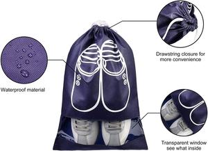 Organisateur de chaussures, sacs de rangement personnalisés pour gagner de l'espace, sacs de rangement Non-tissé Portable à cordon, sac de voyage avec votre propre logo - Product Image 4