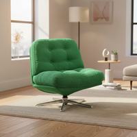 Chaise de coiffeuse à assise large avec roulettes, en tissu premium, à double couche et coussin épaissi