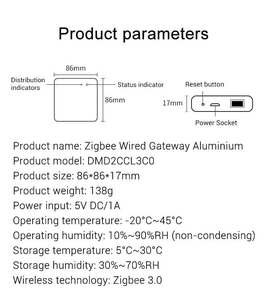 Tuya Zigbee Kabelgebundenes Smart Gateway LAN-Port WLAN <span class=keywords><strong>Bluetooth</strong></span> Multi-Protokoll-<span class=keywords><strong>Hub</strong></span> für Smart Home Alexa Google Home - Product Image 6