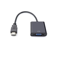Adaptador de HDTV a VGA con Cubierta de PVC y Blindaje Trenzado, Plug and Play para Computadora y Proyector, Conversor de Video 1080p