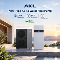 Pompe à chaleur air-eau monobloc DC Inverter 18KW Bulgarie R290 avec réservoir d'eau intégré, armoire hydraulique, ErP A+++ CE
