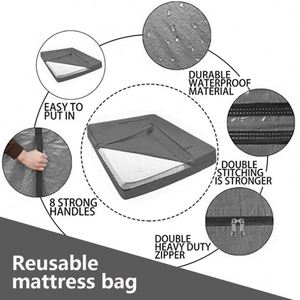Sac de rangement pour matelas sur mesure avec fermeture éclair robuste Funda De Colchon - Product Image 3
