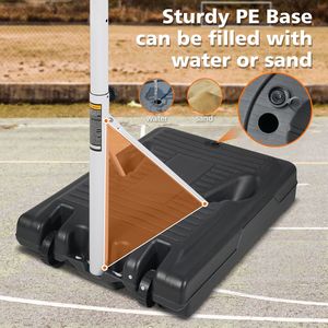Sistema de Baloncesto Portátil Db, Altura Ajustable de 3.1 a 4.7 pies, Tablero de 36 Pulgadas, para Entrenamiento en Interiores y Uso Junto a la Piscina - Product Image 4