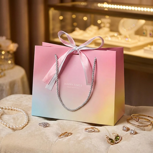 Venta al <span class=keywords><strong>por</strong></span> <span class=keywords><strong>mayor</strong></span> reciclable lujo <span class=keywords><strong>regalo</strong></span> del Día <span class=keywords><strong>de</strong></span> San Valentín bolsa <span class=keywords><strong>de</strong></span> papel buena textura <span class=keywords><strong>bolsas</strong></span> <span class=keywords><strong>de</strong></span> embalaje <span class=keywords><strong>de</strong></span> joyería - Product Image 3