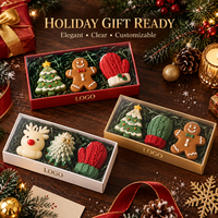 Collection de boîtes cadeaux de Noël personnalisées avec décorations tricotées et accessoires saisonniers pour cadeaux d'entreprise en gros