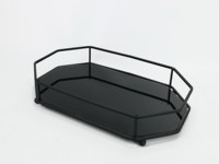 Panier de rangement multifonctionnel en verre pour salle de bain et salon