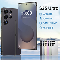 Smartphone S25 Ultra 5G de Alta Calidad, CPU Deca Core, Cámara Trasera de 108MP, Compatible con LTE/CDMA, Disponible en Francés y Español