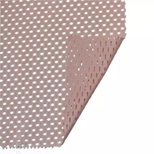 Usine en gros 100% polyester tricoté chaîne 11*1 <span class=keywords><strong>maille</strong></span> tissu grand trou circulaire léger pour vêtements de sport soutien-gorge bikini sexywear - Product Image 5