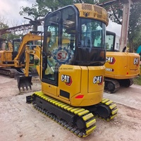Japon Original Caterpillar CAT302 CAT303 CAT303.5E Pelle hydraulique sur chenilles 2 tonnes Mini pelleteuse Cat303.5 Excavatrice utilisée