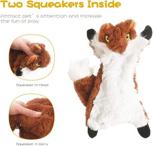 5 Pezzi Giocattoli da Masticare per Cani in Peluche, Durevoli, per la Dentizione dei Cuccioli, Interattivi, con Stampa Animale Carina, Regalo - Product Image 4