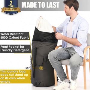 Free Sample Heavy Duty Extra Large Portable Backpack <b>Laundry</b> <b>Bag</b> - Product Image 2